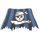 LEGO Sail 18 x 27 Tattered with Black and Blue Stripes with Skull and Cutlass (48009)