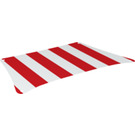 LEGO Sail 20 x 36 Bottom with Red Thick Stripes (69261)