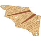 LEGO Sail Tattered with Dark Red Stripes (113948)