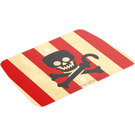 LEGO Sail with Red Stripes, Skull and Crossbones with Hook (103913)