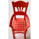 LEGO Lachs Dining Table Chair mit Plaid Sitz Aufkleber (6925)