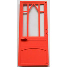 LEGO Salmon Scala Door Mullioned with Hinges (74694)