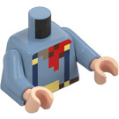 LEGO Zandblauw Badlands Explorer Minifiguur Torso (973)