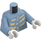 LEGO Sand Blue Barrel Minifig Torso (973)