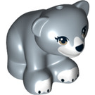 LEGO Sand Blue Bear (Sitting) with White Muzzle (17439)