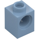 LEGO Sand Blue Brick 1 x 1 with Hole (6541)