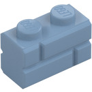 LEGO Hiekansininen Palikka 1 x 2 jossa Embossed Bricks (98283)