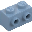 LEGO Sand Blå Kloss 1 x 2 med Knoppar på Ett Sida (11211)