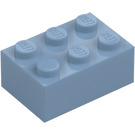 LEGO Zandblauw Steen 2 x 3 (3002)