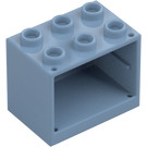 LEGO Zandblauw Kast 2 x 3 x 2 met verzonken noppen (92410)