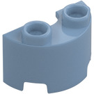 LEGO Sand Blue Cylinder 1 x 2 Half (68013)