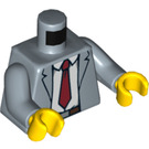 LEGO Azul arena Detective Ace Brickman Minifigura Torso (973 / 76382)