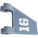 LEGO Sand Blue Flag 2 x 2 Angled with Right Hand "16" Sticker without Flared Edge (44676)