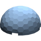LEGO Sand Blue Hemisphere 4 x 4 with Ripples (30208 / 71967)