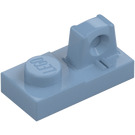 LEGO Sand Blue Hinge Plate 1 x 2 Locking with Single Finger On Top (30383 / 53922)