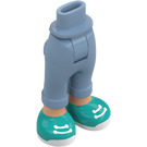 LEGO Sand Blue Hip with Short Trousers with Turquoise Shoes (101347)