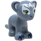 LEGO Lion Young with White Face, Lime Green Eyes and Dark Pink Nose (19808)