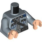 LEGO Zandblauw Male Gringotts Bewaker Minifig Torso (973 / 76382)