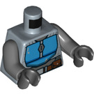 LEGO Zandblauw Mandalorian Warrior met Dark Azure Helm Minifig Torso (973 / 76382)