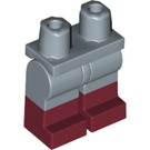 LEGO Sandblau Minifigure Hüften und Beine mit Dark rot Boots (3815 / 21019)