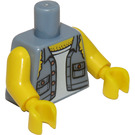 LEGO Sand Blue Motorcycle Mechanic Sleeveless Jacket Torso (88585)