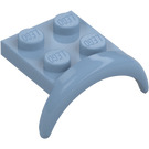 LEGO Zandblauw Spatbord Plaat 2 x 2 met Wiel Boog (49097)