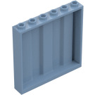 LEGO Sand Blue Panel 1 x 6 x 5 with Corrugation (23405)