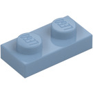 LEGO Zandblauw Plaat 1 x 2 (3023 / 28653)