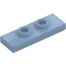 LEGO Sandblau Platte 1 x 3 mit 2 Noppen (34103)