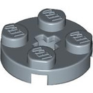 LEGO Sandblau Platte 2 x 2 Runden mit Achse Loch (mit '+' Achsloch) (4032)