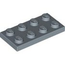 LEGO Zandblauw Plaat 2 x 4 (3020)