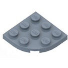 LEGO Zandblauw Plaat 3 x 3 Rond Hoek (30357)