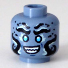 LEGO Sand Blue Prince Benthomaar Head (Recessed Solid Stud) (3626)