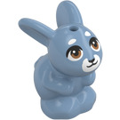 LEGO Sand Blue Rabbit with White Markings and Orange Eyes (101279)