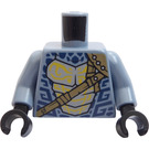 LEGO Sand Blue Serpentine Torso (973)