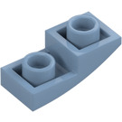 LEGO Sand Blue Slope 1 x 2 Curved Inverted (24201)