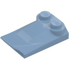 LEGO Sand Blue Slope 2 x 3 x 0.7 Curved with Wing (47456 / 55015)