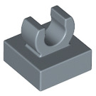 LEGO Sandblau Fliese 1 x 1 mit Clip (Erhöhtes "C") (15712 / 44842)