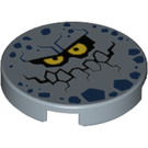 LEGO Sand Blue Tile 2 x 2 Round with Rock Monster with Bottom Stud Holder (14769 / 29493)