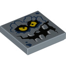 LEGO Sandblau Fliese 2 x 2 mit Brickster Gesicht mit Nut (3068 / 30297)