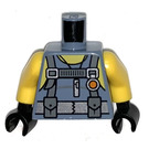 LEGO Zandblauw Torso met Scuba Suit, Sleeveless, Utility Riem en Gloves (973 / 76382)