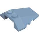 LEGO Sand Blue Wedge 4 x 4 Triple with Stud Notches (48933)