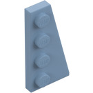 LEGO Blu sabbiato Cuneo Piastra 2 x 4 Ala Destra (41769)