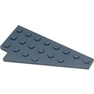 LEGO Bleu sable Coin assiette 4 x 8 Aile Droite avec encoche pour tenon en dessous (3934)