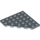 LEGO Sand Blue Wedge Plate 6 x 6 Corner (6106)