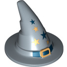 LEGO Sand Blue Wizard Hat with Gold Buckle and Stars with Smooth Surface (6131 / 61860)