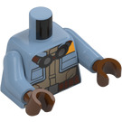 LEGO Sand Blue Yesi Scala Minifig Torso (973)