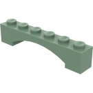 LEGO Sand Green Arch 1 x 6 Raised Bow (92950)