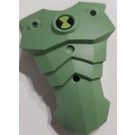 LEGO Sandgrün Breast Platte mit Ben 10 Omnitrix Muster (89469)