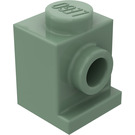 LEGO Sand Green Brick 1 x 1 with Headlight and No Slot (4070 / 30069)